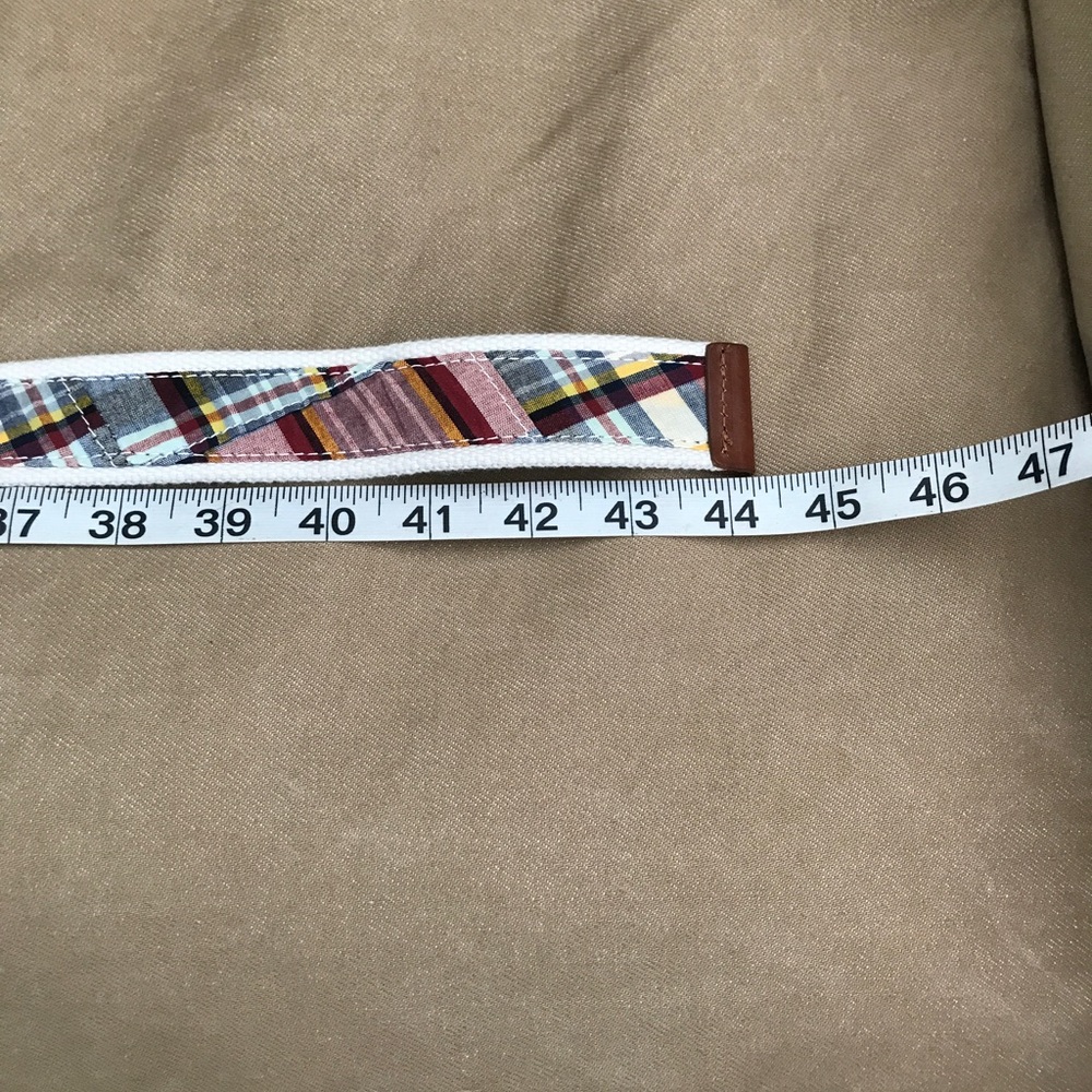 Vintage Gap Cotton Canvas Plaid Belt - Picture 5 of 6